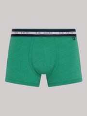 Ted Baker Blue Cotton Trunks 3 Pack - Image 2 of 7