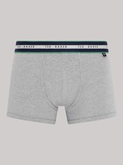 Ted Baker Blue Cotton Trunks 3 Pack - Image 3 of 7