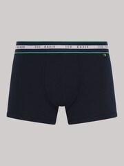 Ted Baker Blue Cotton Trunks 3 Pack - Image 4 of 7