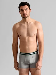 Ted Baker Blue Cotton Trunks 3 Pack - Image 5 of 7
