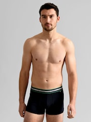 Ted Baker Blue Cotton Trunks 3 Pack - Image 6 of 7