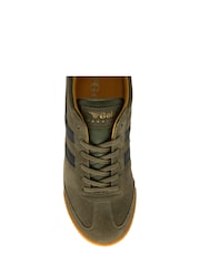 Gola Green Mens Harrier Suede Lace-Up Trainers - Image 4 of 4