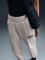 Nike Brown Logo Fleece Joggers - Image 5 of 6