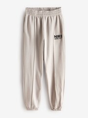 Nike Brown Logo Fleece Joggers - Image 6 of 6