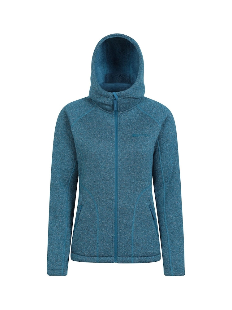 Mountain Warehouse Blue Womens Nevis Sherpa Lined Hoodie - Image 1 of 5