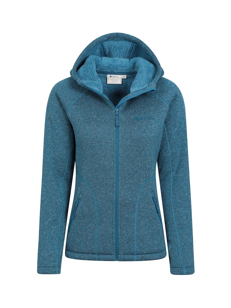 Mountain Warehouse Blue Womens Nevis Sherpa Lined Hoodie - Image 5 of 5