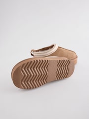 Baker by Ted Baker Girls Cosy Tan Brown Mule Slippers - Изображение 5 из 7
