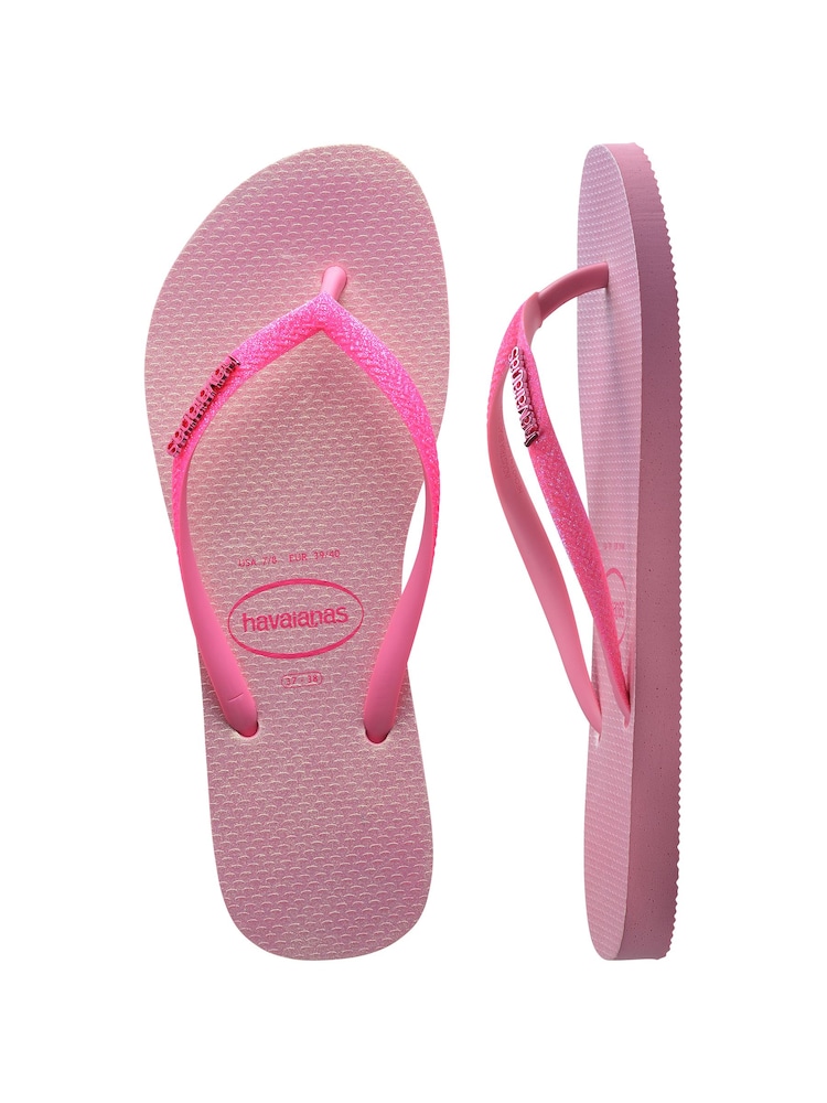 Havaianas Slim Glitter Iridescent Sandals - Image 6 of 7