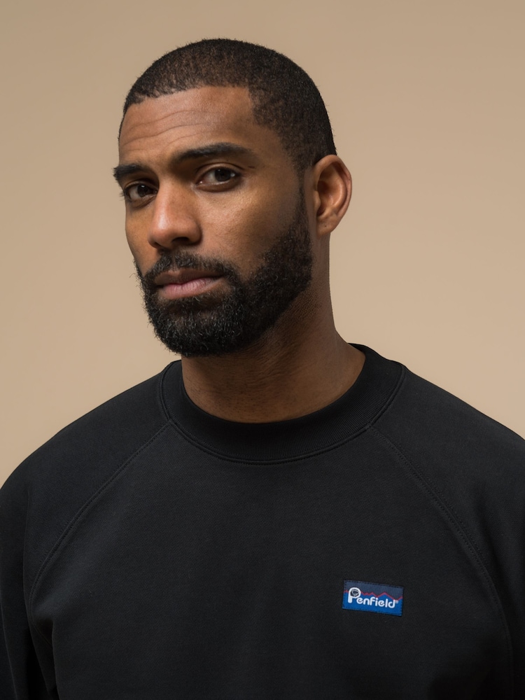 Penfield Black Mens Relaxed Fit 100% Cotton Original Logo Sweatshirt - Image 2 of 5