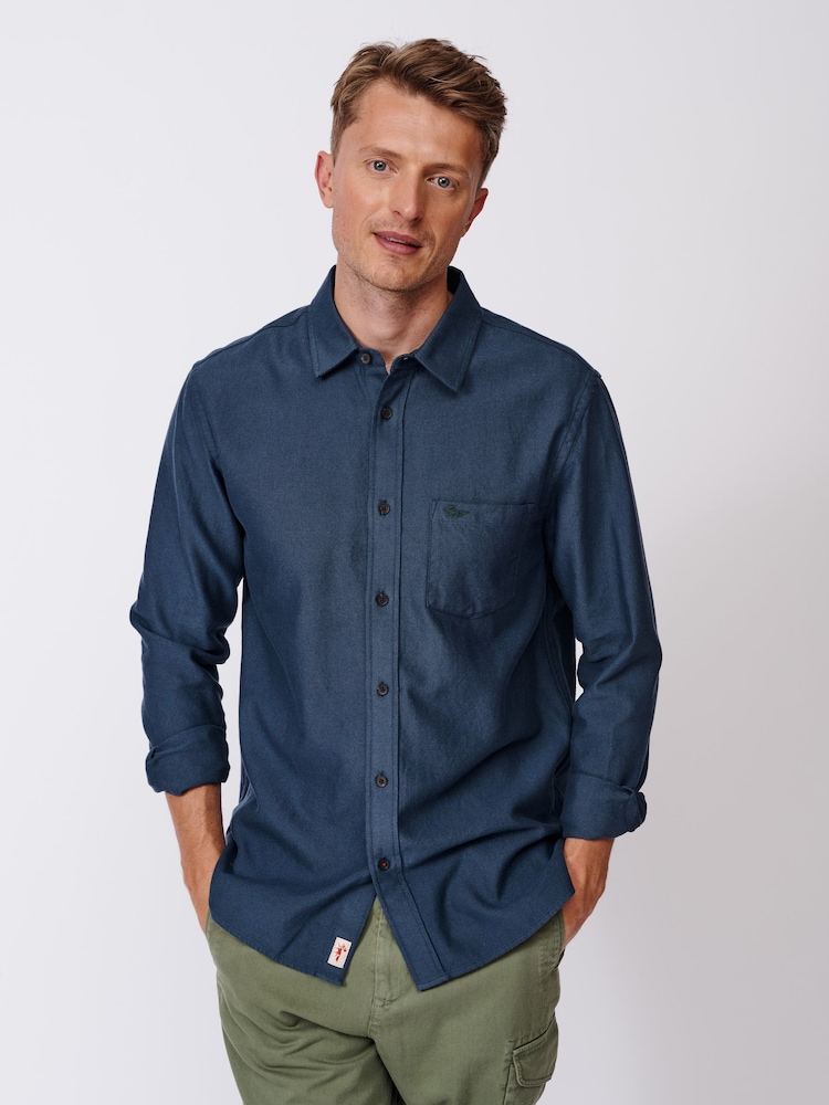 Aubin Oxcombe Brushed Oxford Button Down Shirt - Image 1 of 7