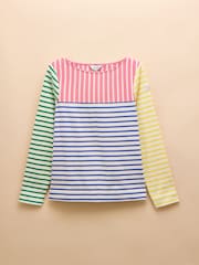 Joules Harbour Multi Hotchpotch Boat Neck Breton Top - Image 6 of 6
