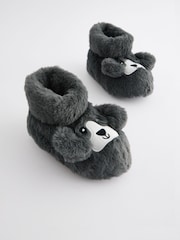 Grey Dog Slipper Boots - Image 1 of 5