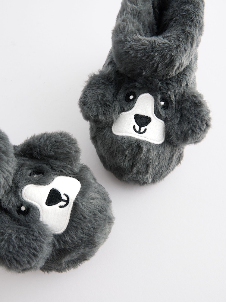 Grey Dog Slipper Boots - Image 5 of 5