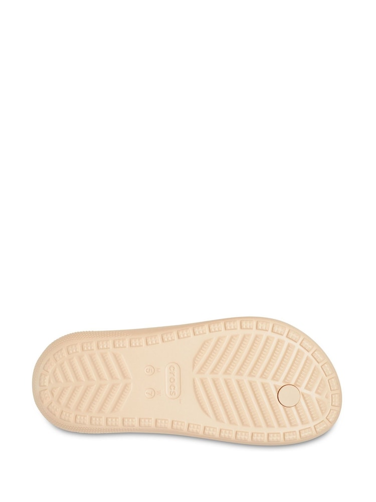 Crocs Cream Classic Flip Flop Sandals - Image 6 of 6 Crocs Cream Classic Flip Flop Sandals - Image 6 of 6