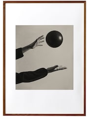 Paper Collective Black Play I Framed Wall Art Print in Dark Oak Frame - Image 3 of 3