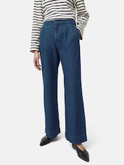 Jigsaw Denim Relaxed Trousers - Image 1 of 6
