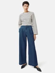 Jigsaw Denim Relaxed Trousers - Image 3 of 6