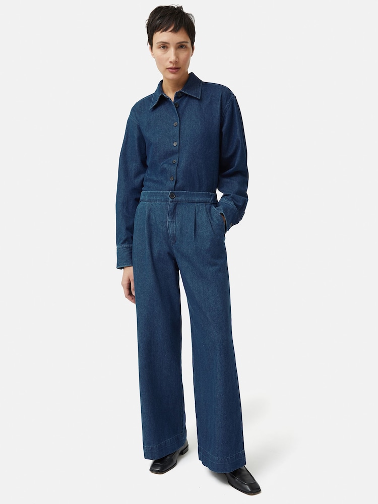 Jigsaw Denim Relaxed Trousers - Image 6 of 6