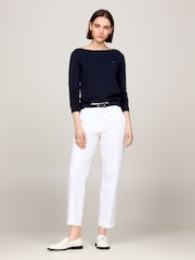 Azul - Tommy Hilfiger Jersey Stitch T-Shirt - Imagen 2 de 6