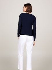 Azul - Tommy Hilfiger Jersey Stitch T-Shirt - Imagen 3 de 6