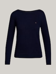 Azul - Tommy Hilfiger Jersey Stitch T-Shirt - Imagen 5 de 6