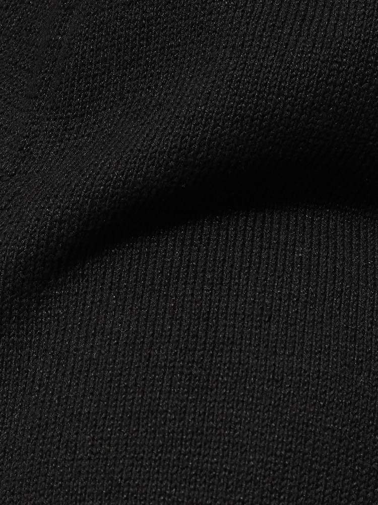 Jigsaw Black Linen Cotton Knitted Tunic - Image 7 of 7 Jigsaw Black Linen Cotton Knitted Tunic - Image 7 of 7