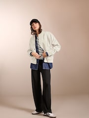Baukjen Red Stripe Ashley 100% Cotton Stripe White Top - Image 3 of 5
