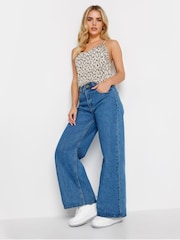PixieGirl Petite Natural Spot Print Cami Vest Top - Image 2 of 4