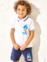 Angel & Rocket White Sonic Sporty Polo Shirt - Image 1 of 6