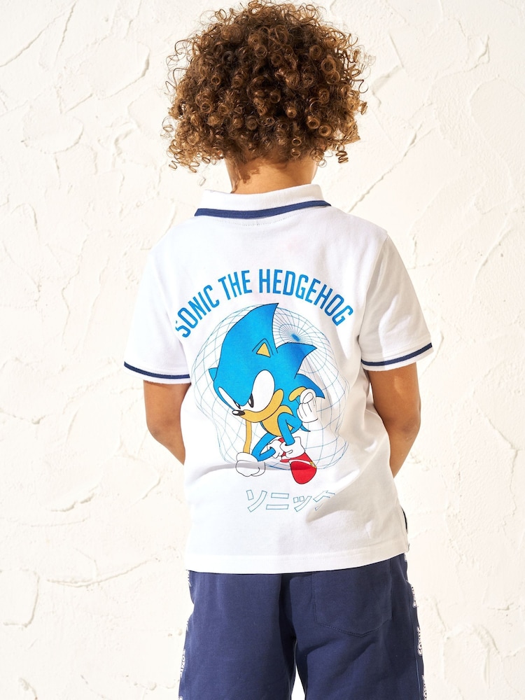 Angel & Rocket White Sonic Sporty Polo Shirt - Image 2 of 6