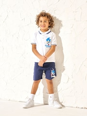 Angel & Rocket White Sonic Sporty Polo Shirt - Image 3 of 6