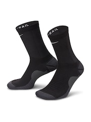 Nike Black Trail Running Crew Socks 1 Pack - Image 1 of 4