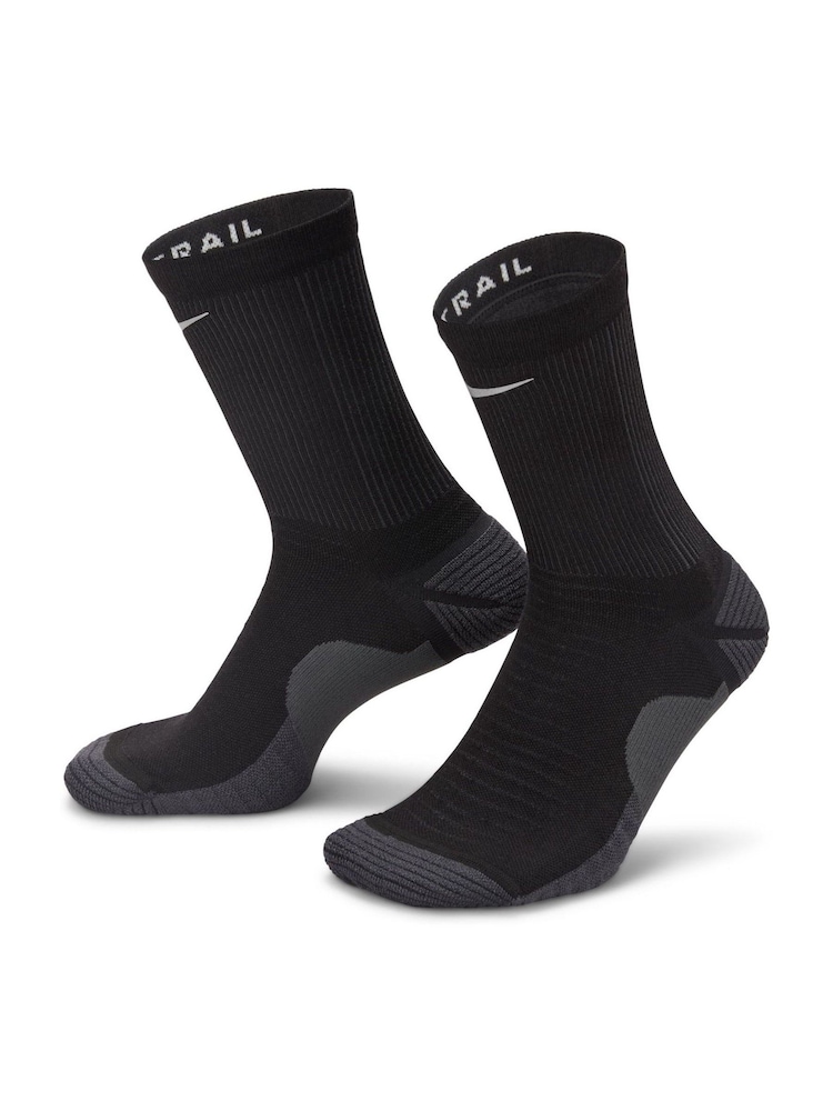 Nike Black Trail Running Crew Socks 1 Pack - Image 1 of 4