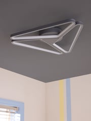 Grey Mason LED Flush Fitting Ceiling Light - Image 2 of 5