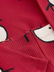 Red Santa Rib Long Sleeve Christmas Top and Leggings Set (3mths-7yrs) - Image 3 of 3