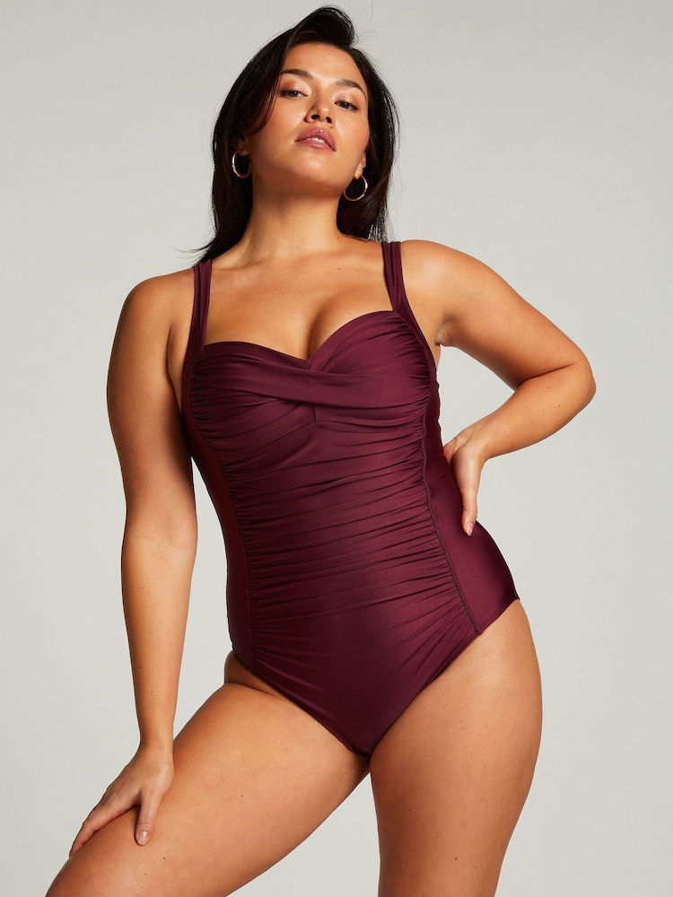 Hunkemöller Pink Shaping Swimsuit - Image 1 of 5 Hunkemöller Pink Shaping Swimsuit - Image 1 of 5