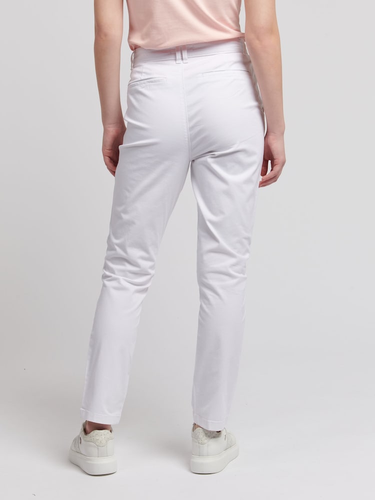 U.S. Polo Assn. White Womens Classic Chinos - Image 2 of 7