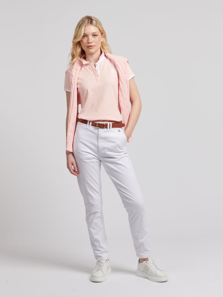 U.S. Polo Assn. White Womens Classic Chinos - Image 3 of 7