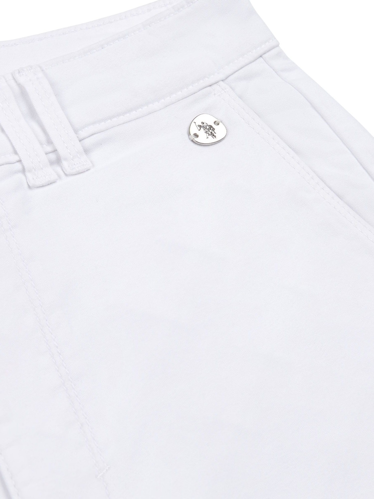 U.S. Polo Assn. White Womens Classic Chinos - Image 7 of 7