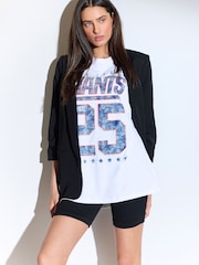 New York Giants Relaxed Fit American License NFL 100% Cotton Graphic T-Shirt - Image 2 of 6