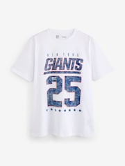 New York Giants Relaxed Fit American License NFL 100% Cotton Graphic T-Shirt - Image 5 of 6
