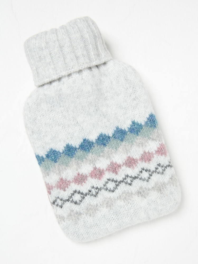FatFace Grey Hot Water Bottle - Image 1 of 2 FatFace Grey Hot Water Bottle - Image 1 of 2