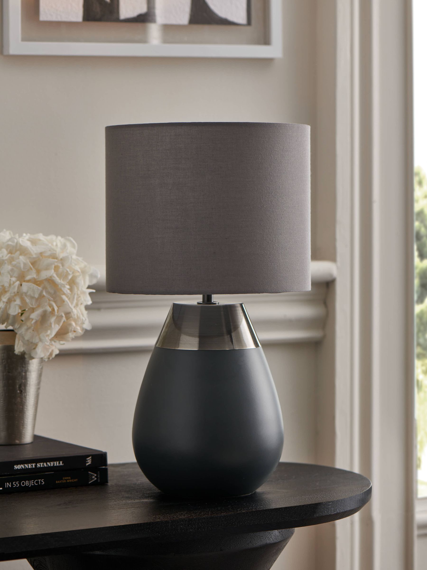 Buy Charcoal Grey Kit Touch Table Lamp from the Next UK online shop