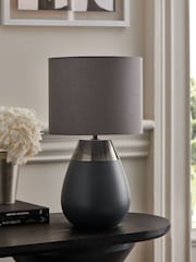 Charcoal Grey Kit Touch Table Lamp - Image 2 of 5