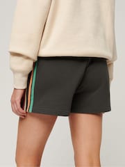 Superdry Black Rainbow Side Stripe Logo Shorts - Image 4 of 4