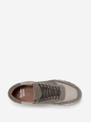 Oliver Sweeney Green Calf Suede Retro Trainers - Image 4 of 5