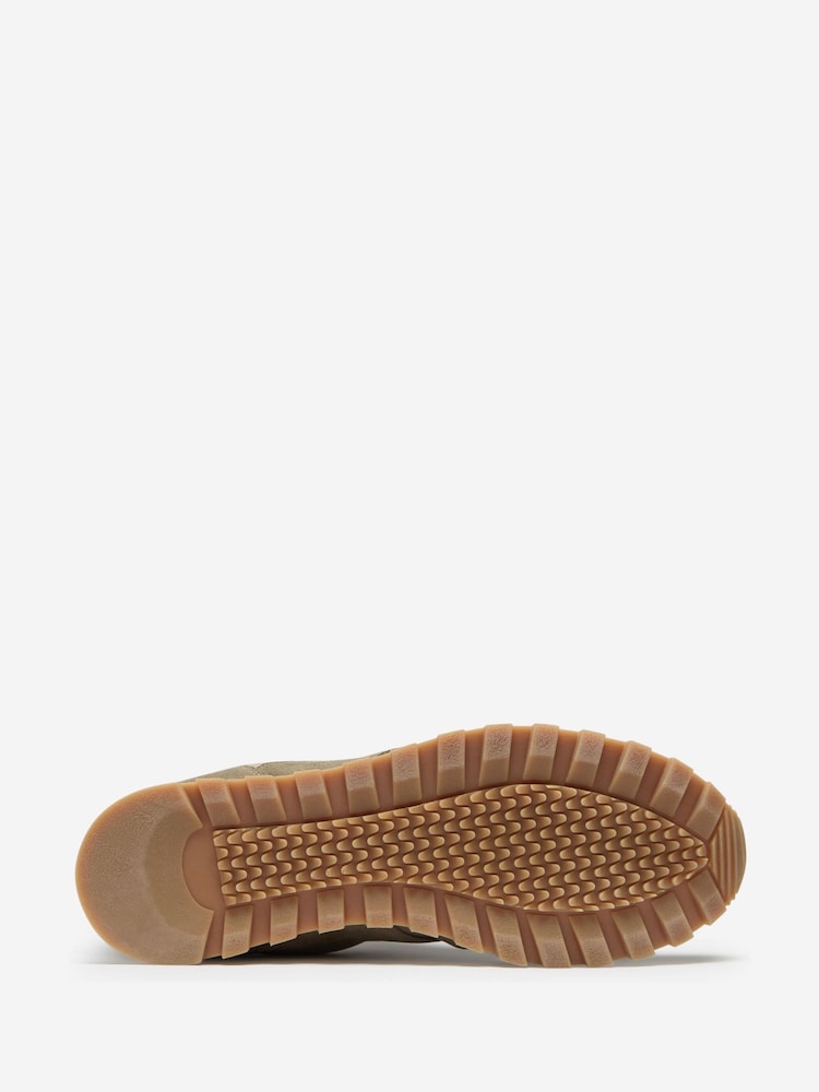 Oliver Sweeney Green Calf Suede Retro Trainers - Image 5 of 5