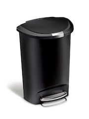 simplehuman Black 50L Semi-Round Pedal Bin - Image 4 of 5