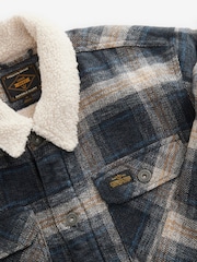 Grey Check Borg Lined Shacket - Image 7 of 8