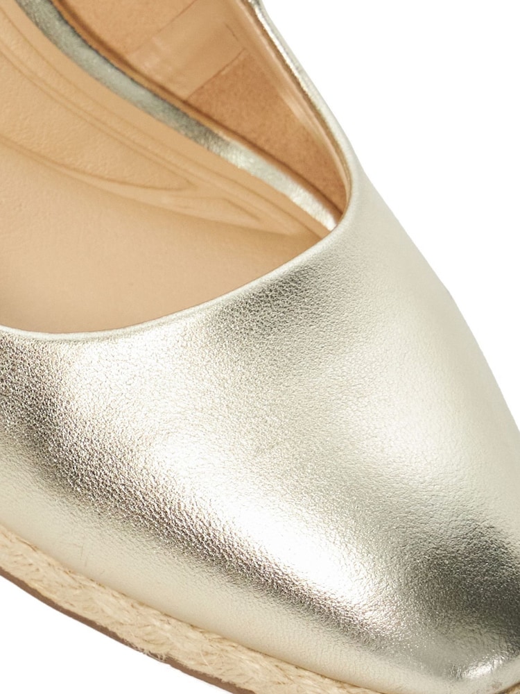 Dune London Gold Cadance Slingback Espadrilles - Image 6 of 8